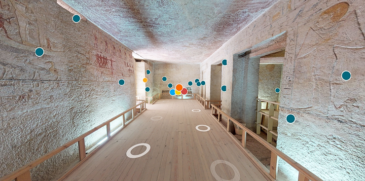 3D virtual tours of Egyptian tombs and temples